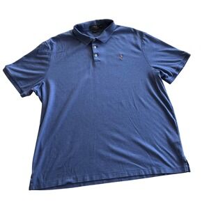 Polo Ralph Lauren Polo Shirt Mens XXL‎ Blue Short Sleeve Classic Fit Cotton